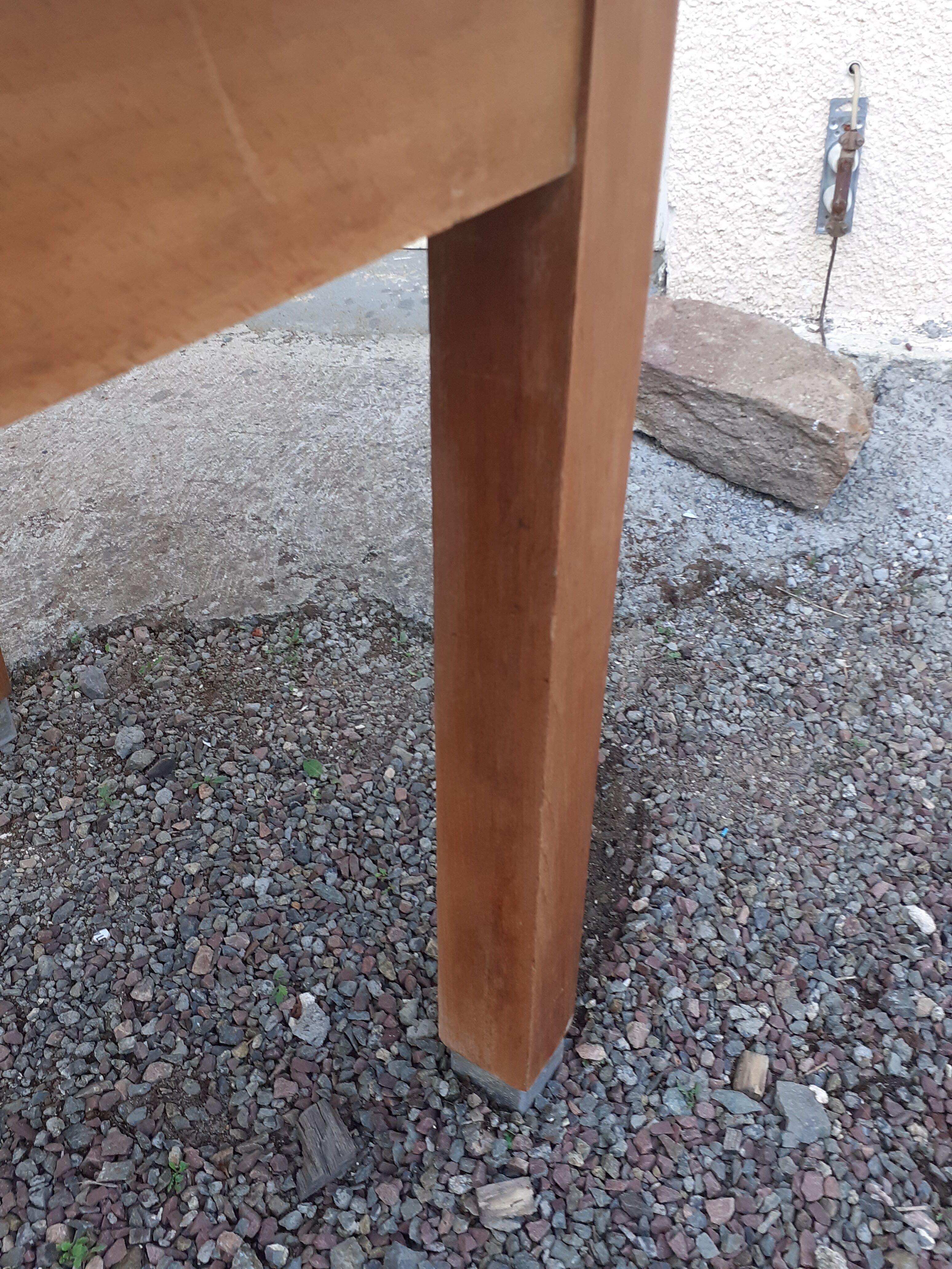 Vintage wooden formica kitchen table