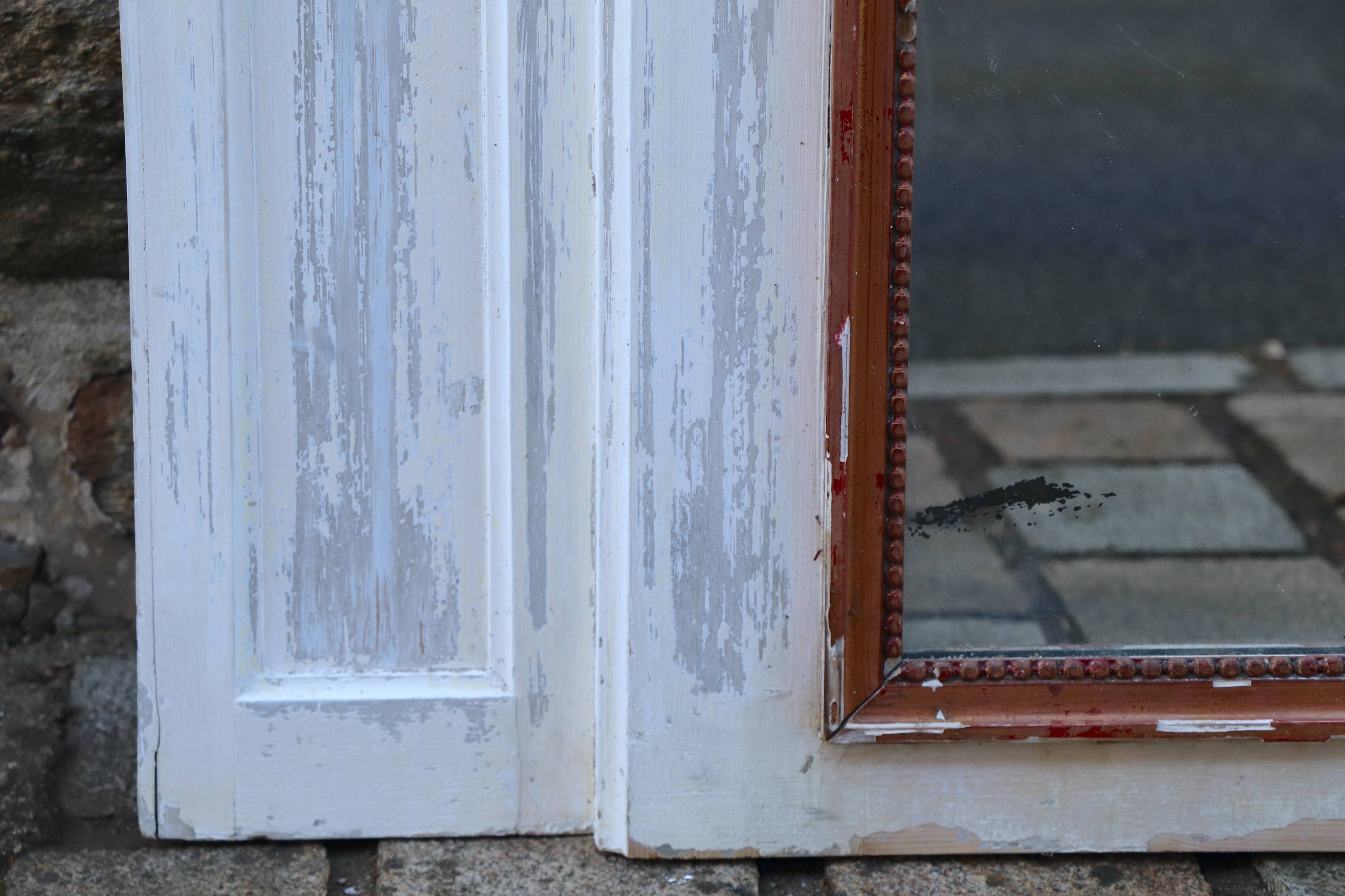Large 18th-century Directoire trumeau, fireplace mirror