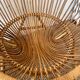Paire de fauteuils corbeille en rotin , années 50-60