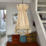 Honoré Decoration metal raffia suspension