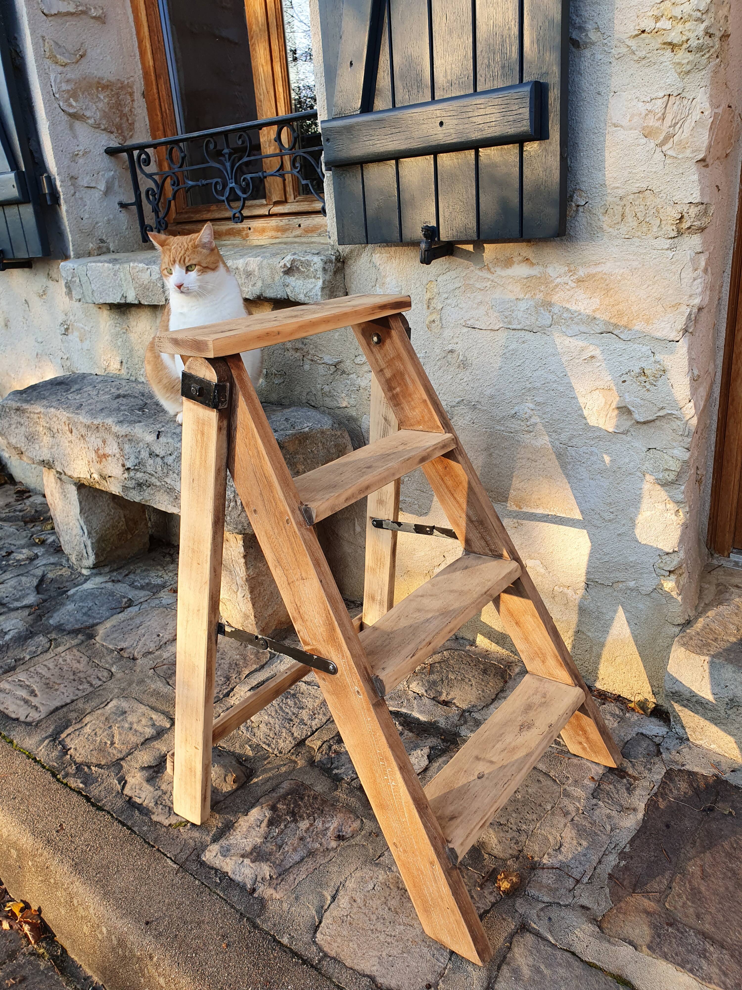 Wooden stepladder