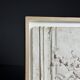 Plaster ceiling fragment framed