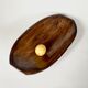 Carved solid wood cup, vintage 1960