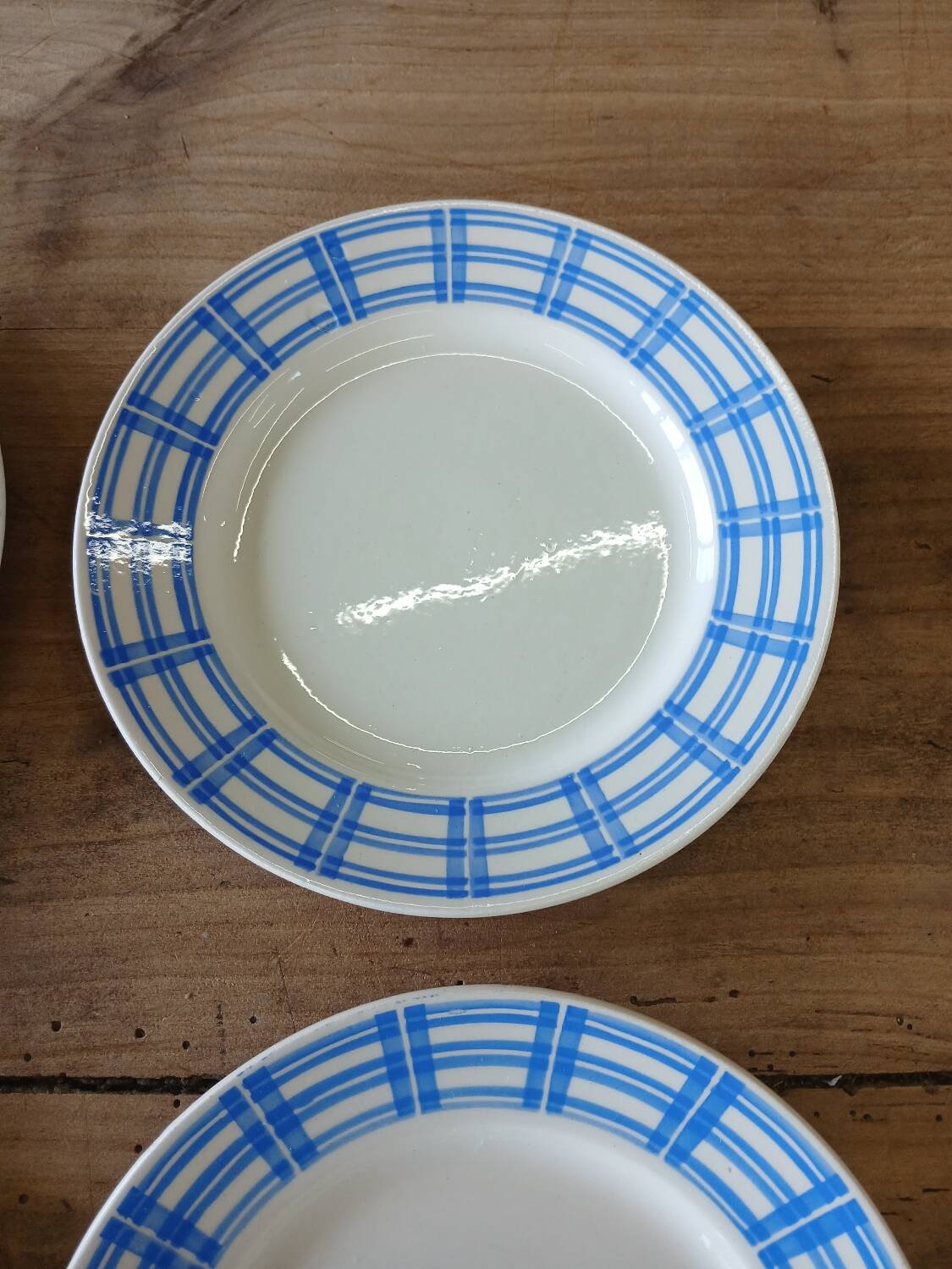 6 old Badonviller dessert plates
