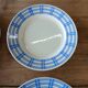 6 old Badonviller dessert plates