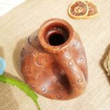 Vase , terracotta soliflore made in greece - vintage