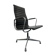 Black leather Ea-109 armchair by Charles Eames for Vitra