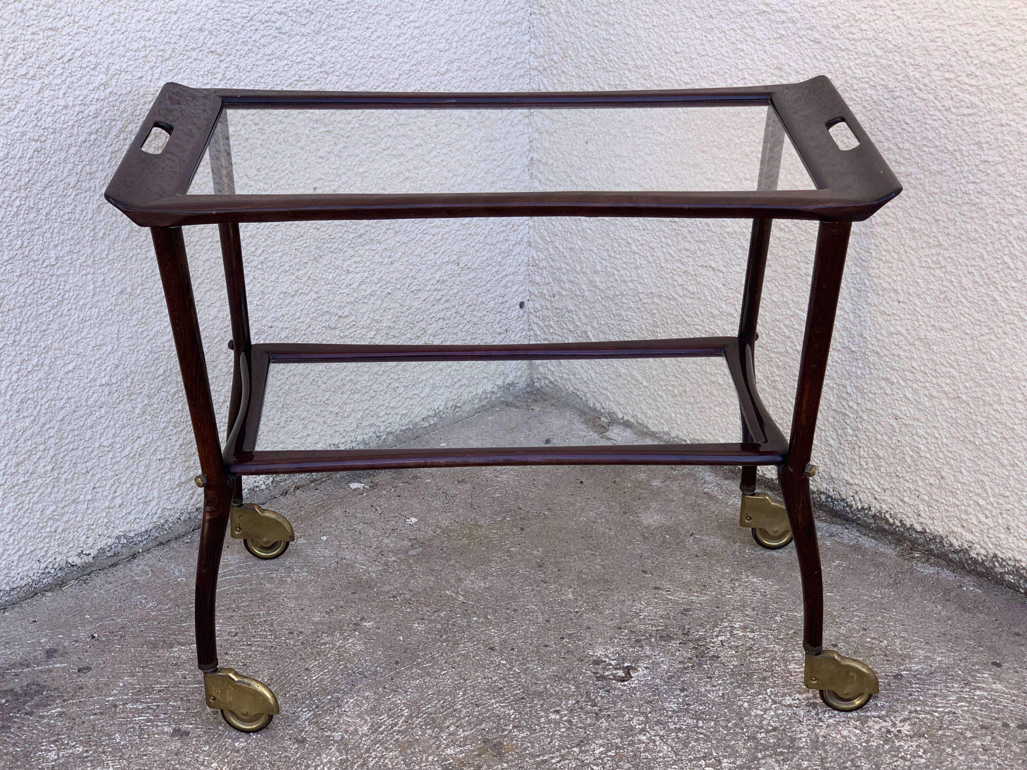 Serving trolley mahogany 1950