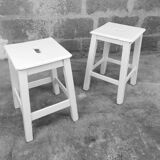 Pair of square stools