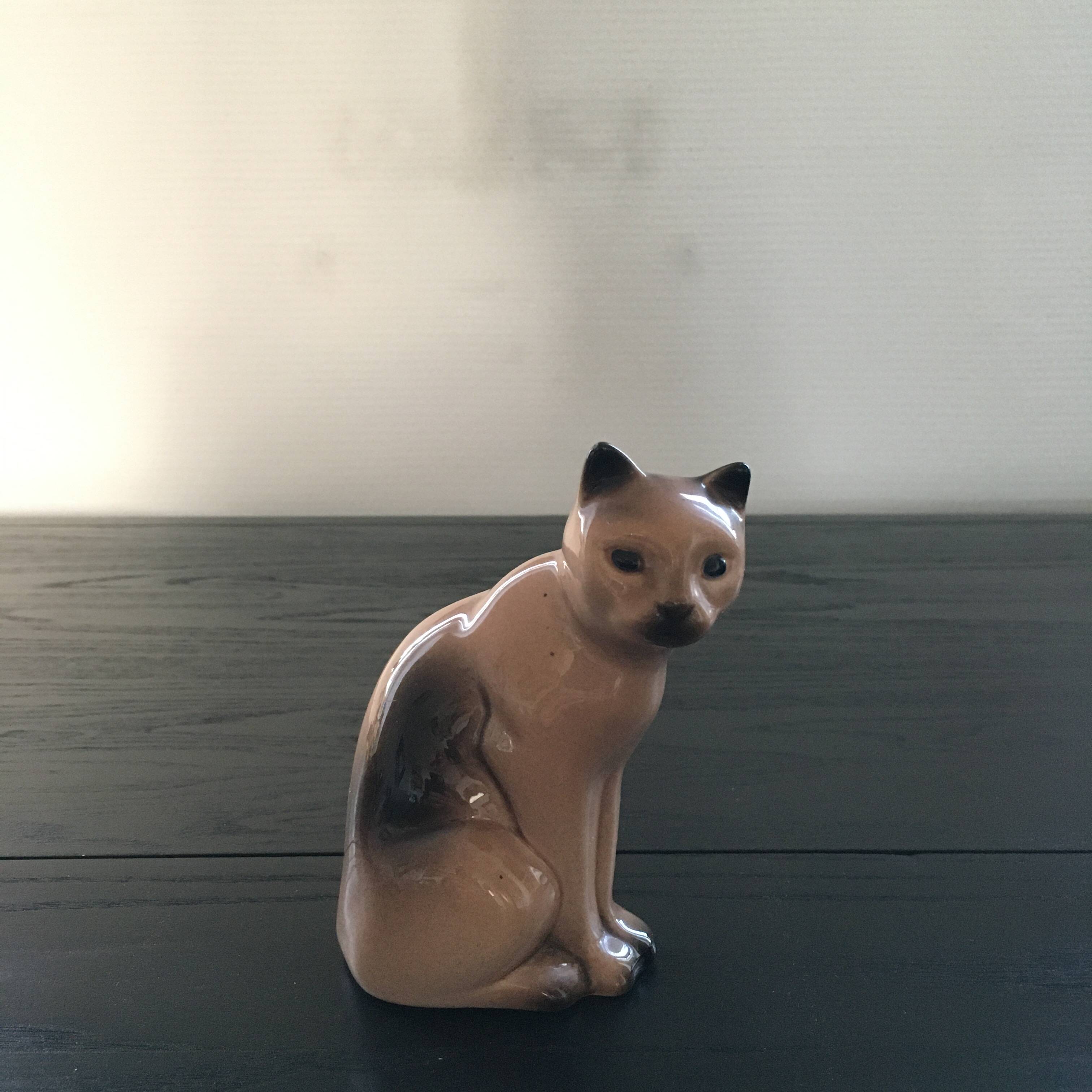 Antique ceramic cat