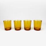 Table service 4 people amber glass duralex