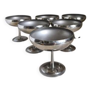 Lot de 6 coupes inox