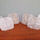 Pair of frosted glass wall lights, Kalmar, 1960s