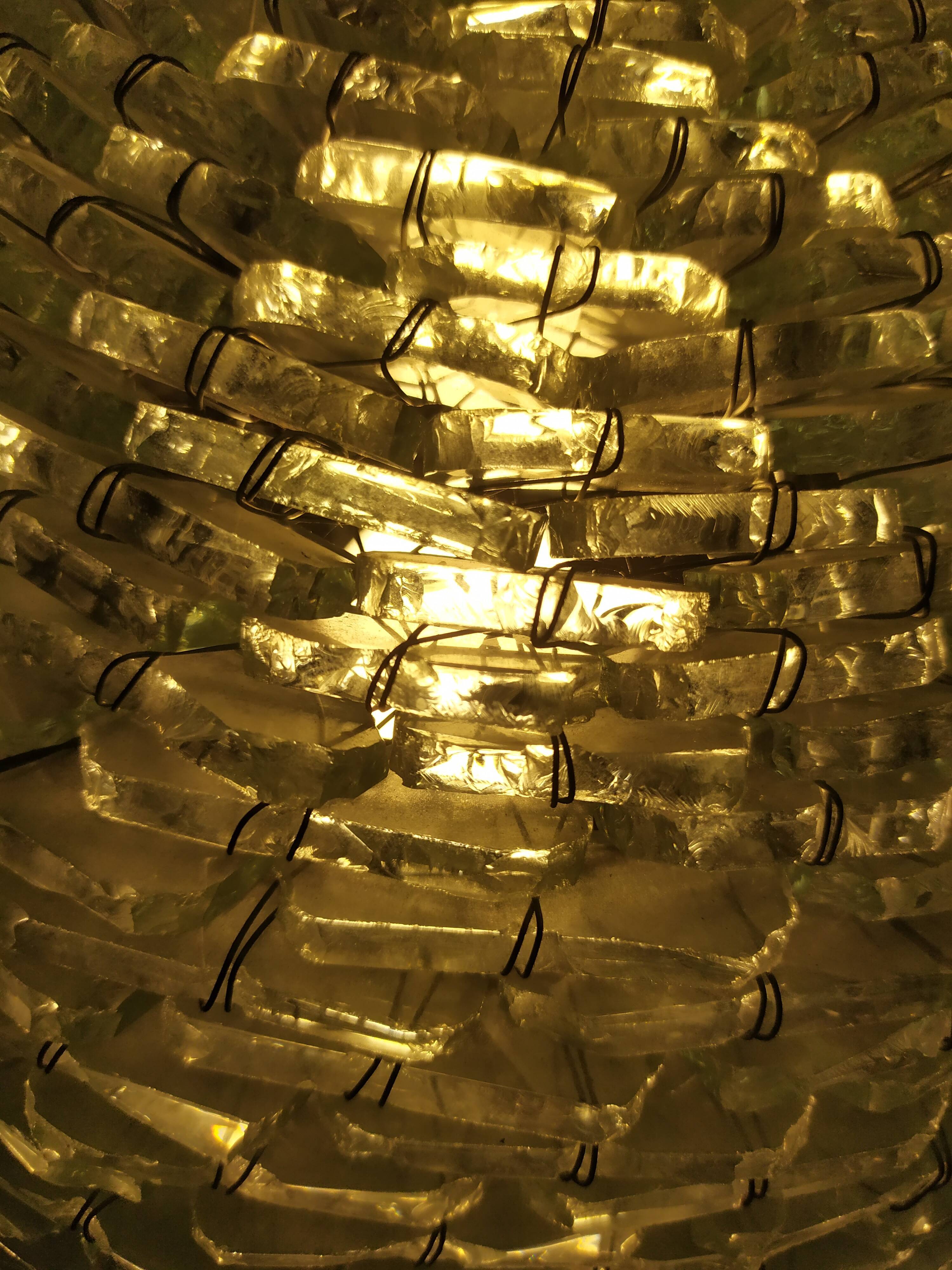 Vintage glass ball lamp