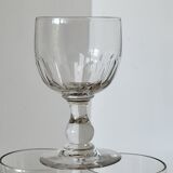 4 anciens verres à pans facettes XIXème
