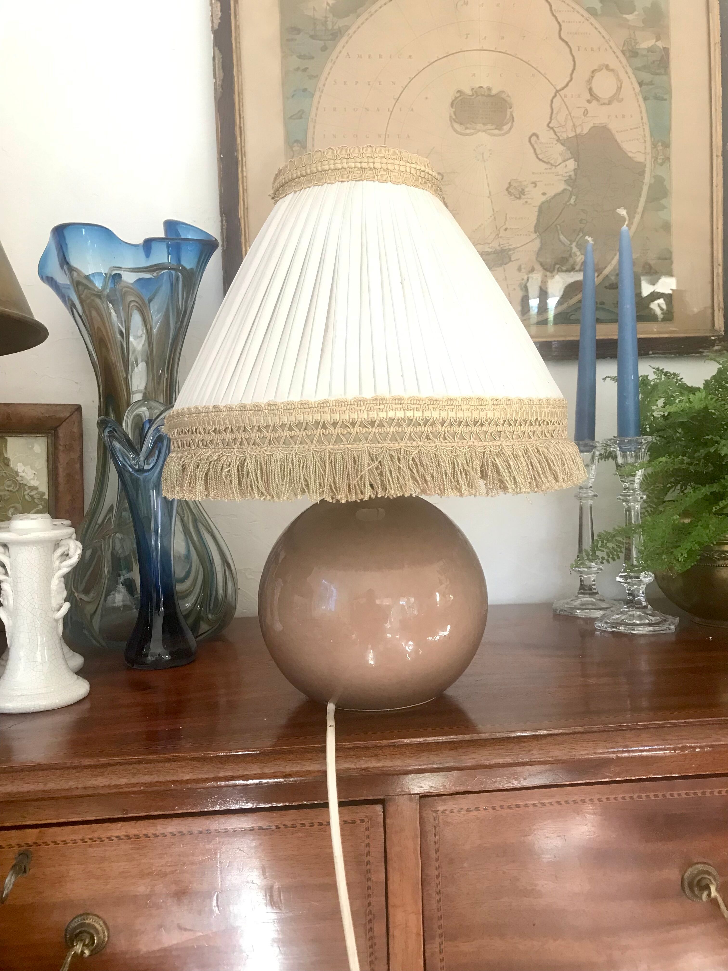 Vintage ceramic lamp foot