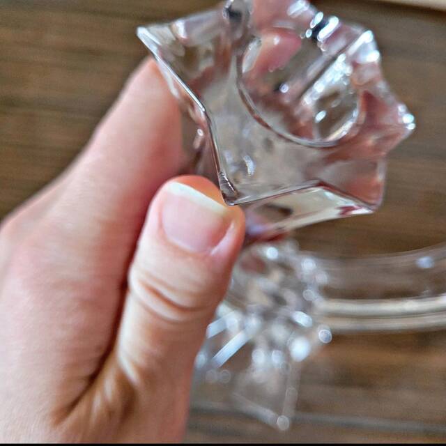 Villeroy & Boch crystal candlestick, star-shaped, for 2 candles