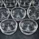Lorraine crystalware set of 9 cut crystal bowls model Junon Lemberg Chantilly
