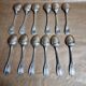 Set 12 small spoons silver metal debu xxe