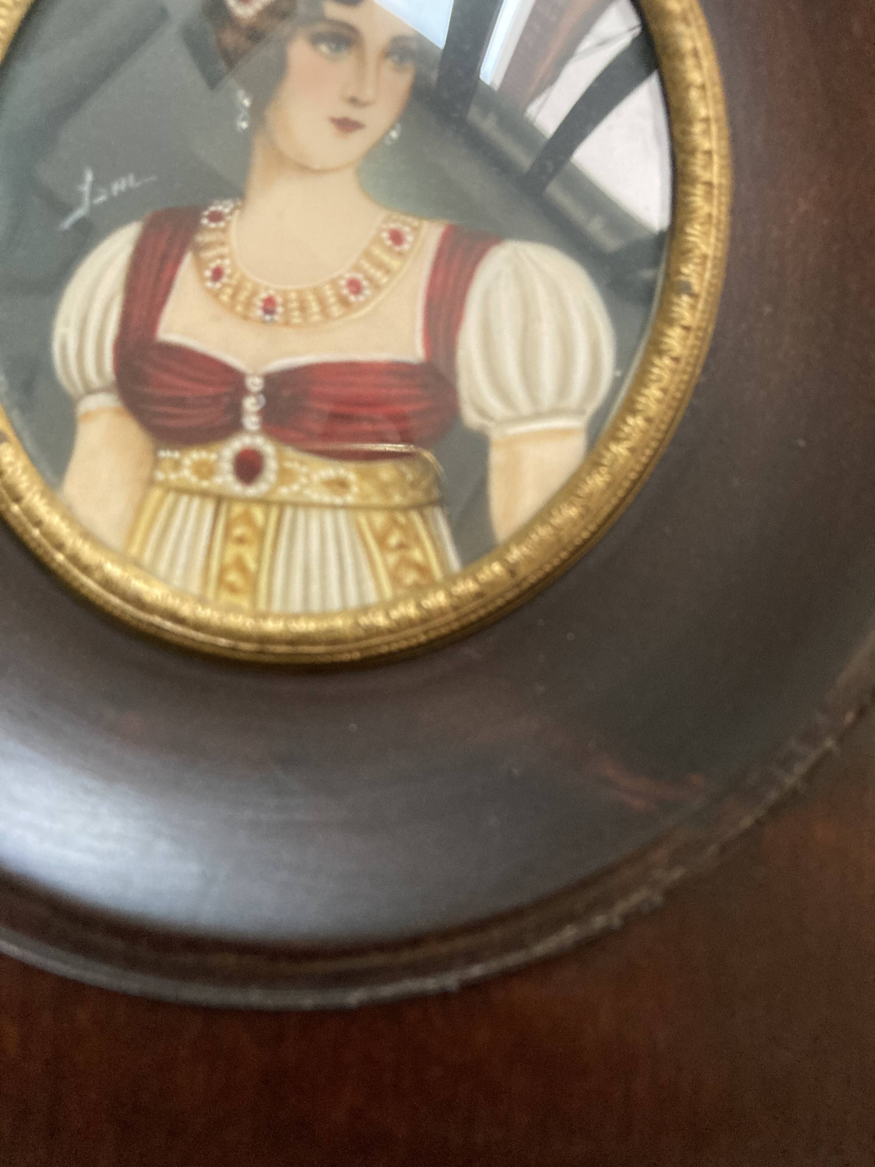 Miniature peinte Impératrice Marie Louise