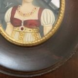 Painted miniature Empress Marie Louise