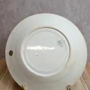 Flat plate made of ironstone Lunéville – Garland model – Antique