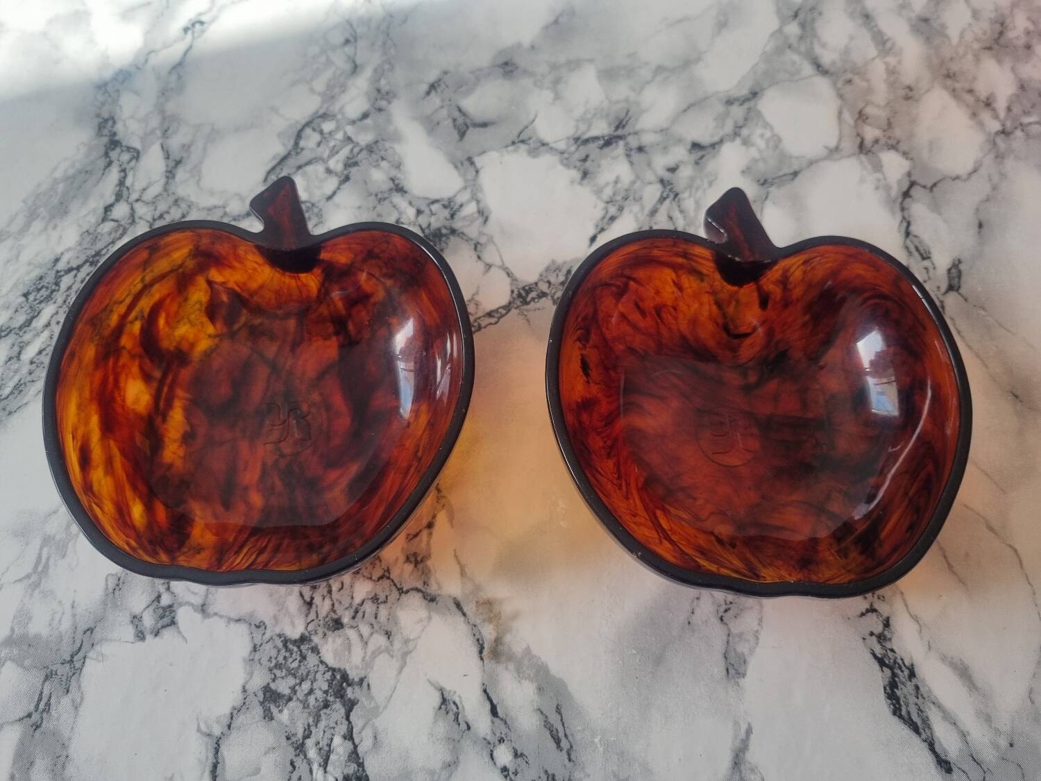 Set of two 1970s trinket trays.