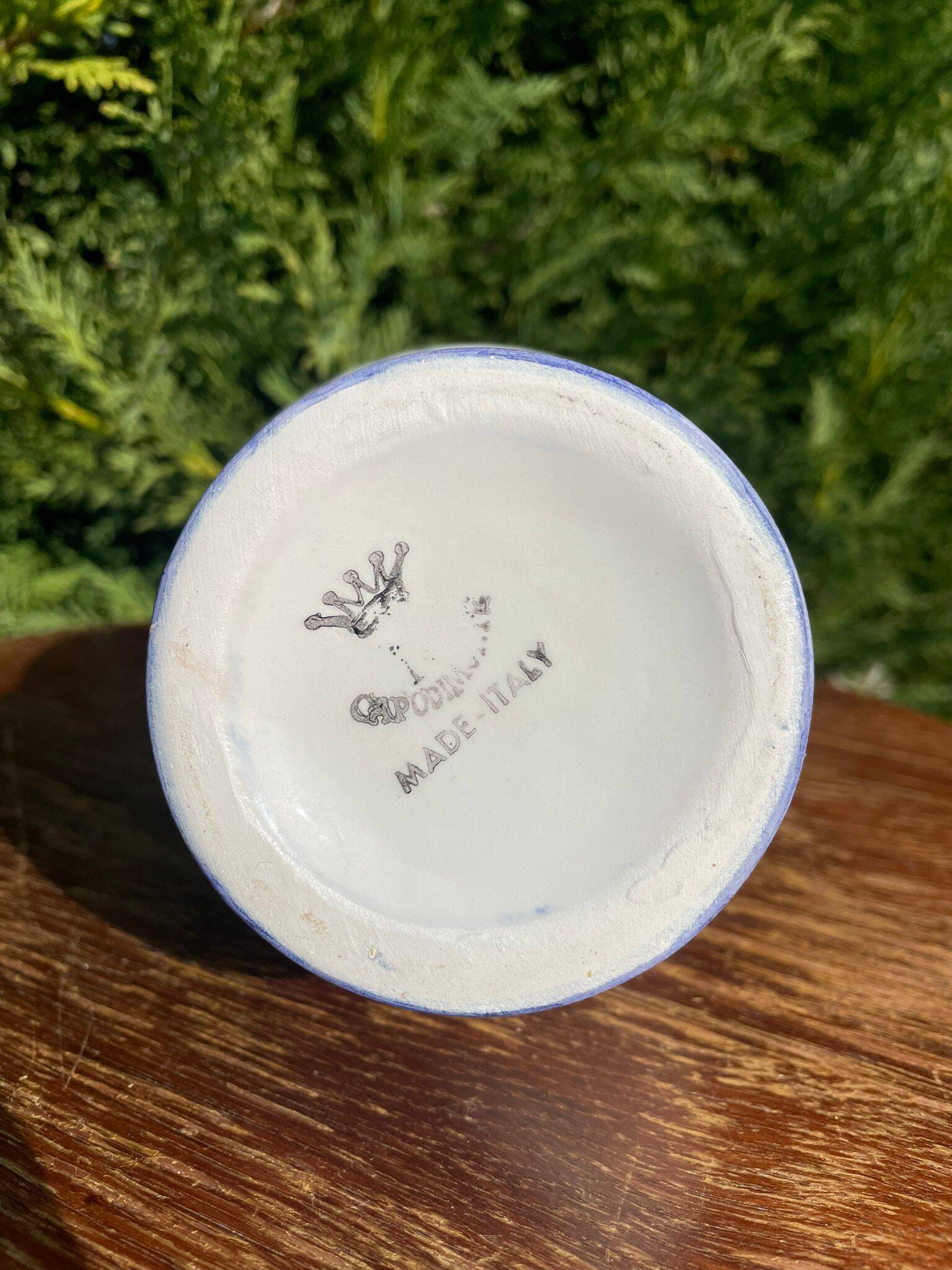 Capodimonte porcelain carafe