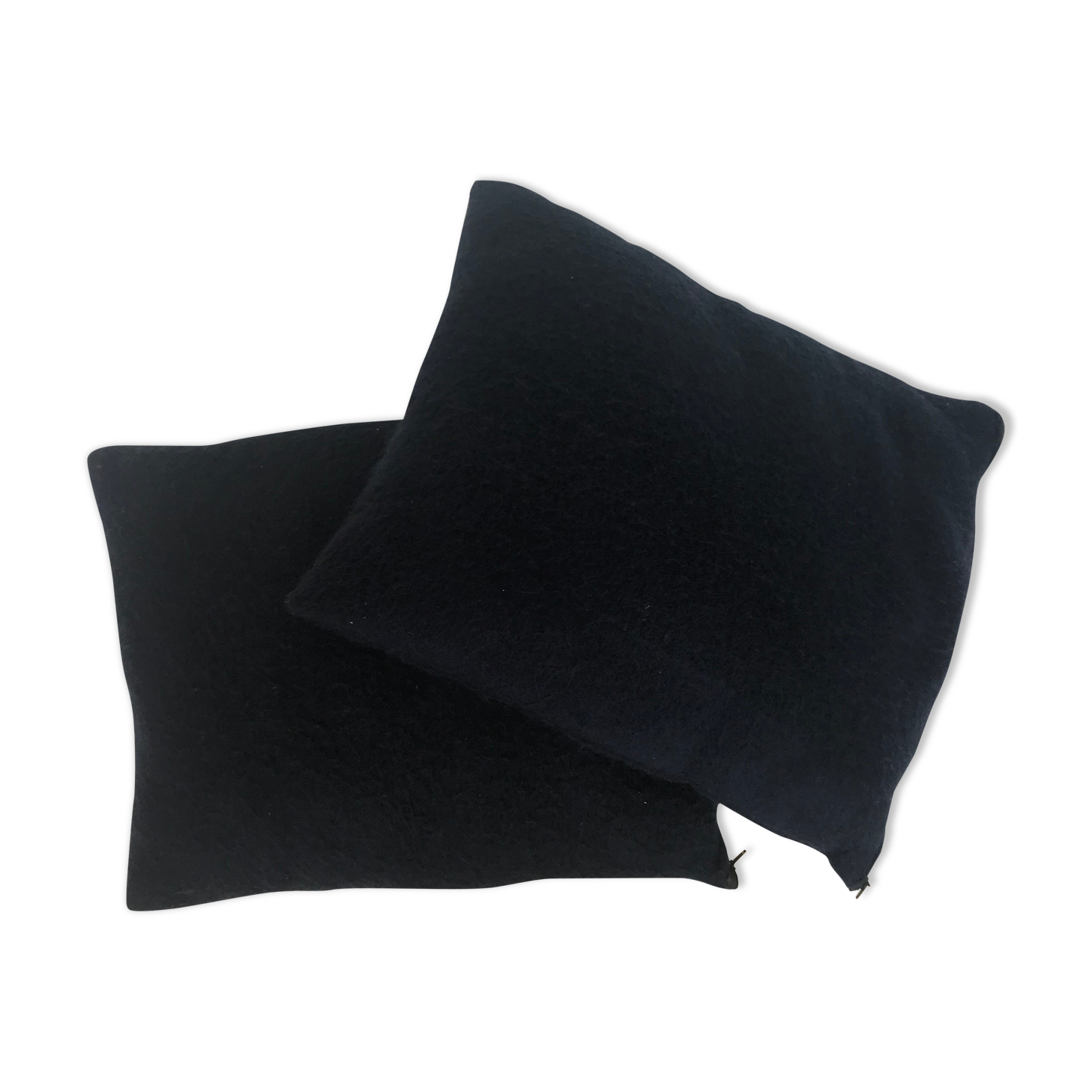 Pair of blue cushions