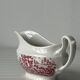 Porcelain gravy boat 'The constable series Bicentennial' pink