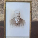 Old gold photo frame