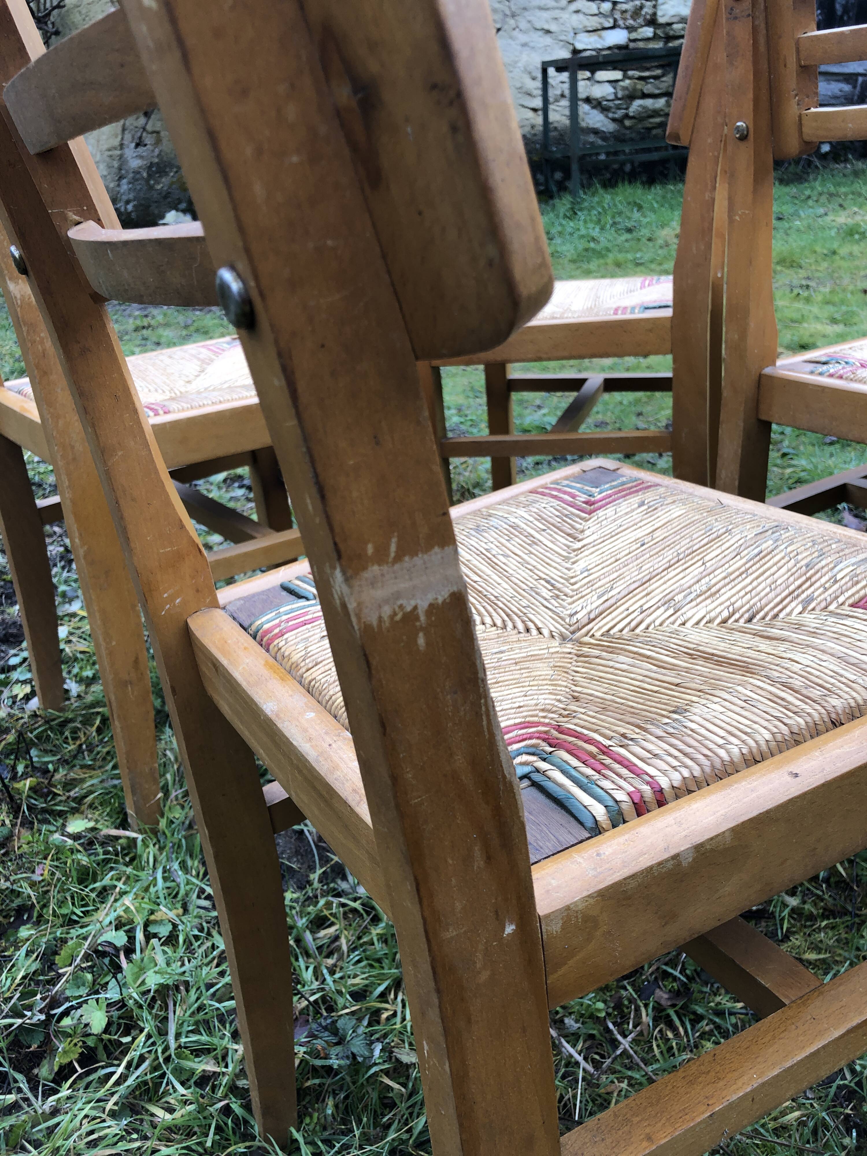 Six chaises Pierre Cruège
