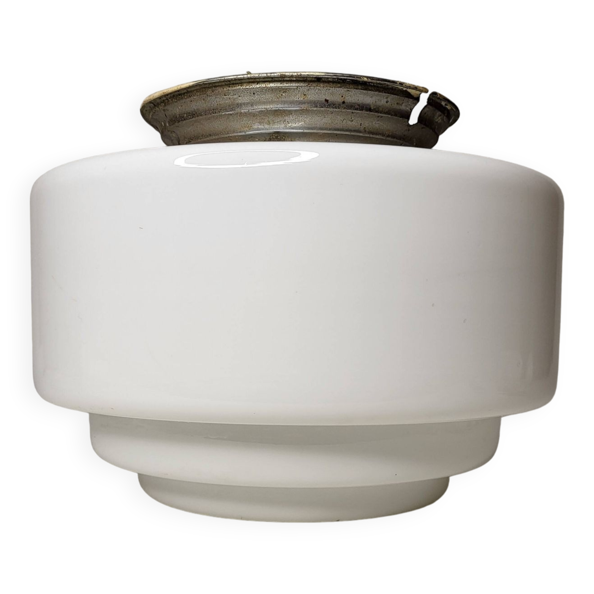 Art Deco ceiling light in opaline glass