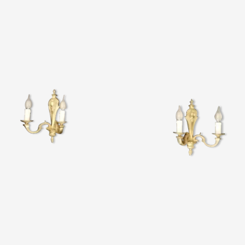 Pair of Regency style wall lamps