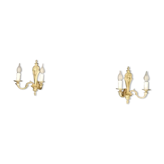 Pair of Regency style wall lamps