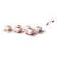 Set of 6 coffee cups and saucers, Villeroy & Boch, Rusticana rose model