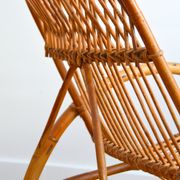 Rattan rocking chair Rohe Noordwolde 50/60s