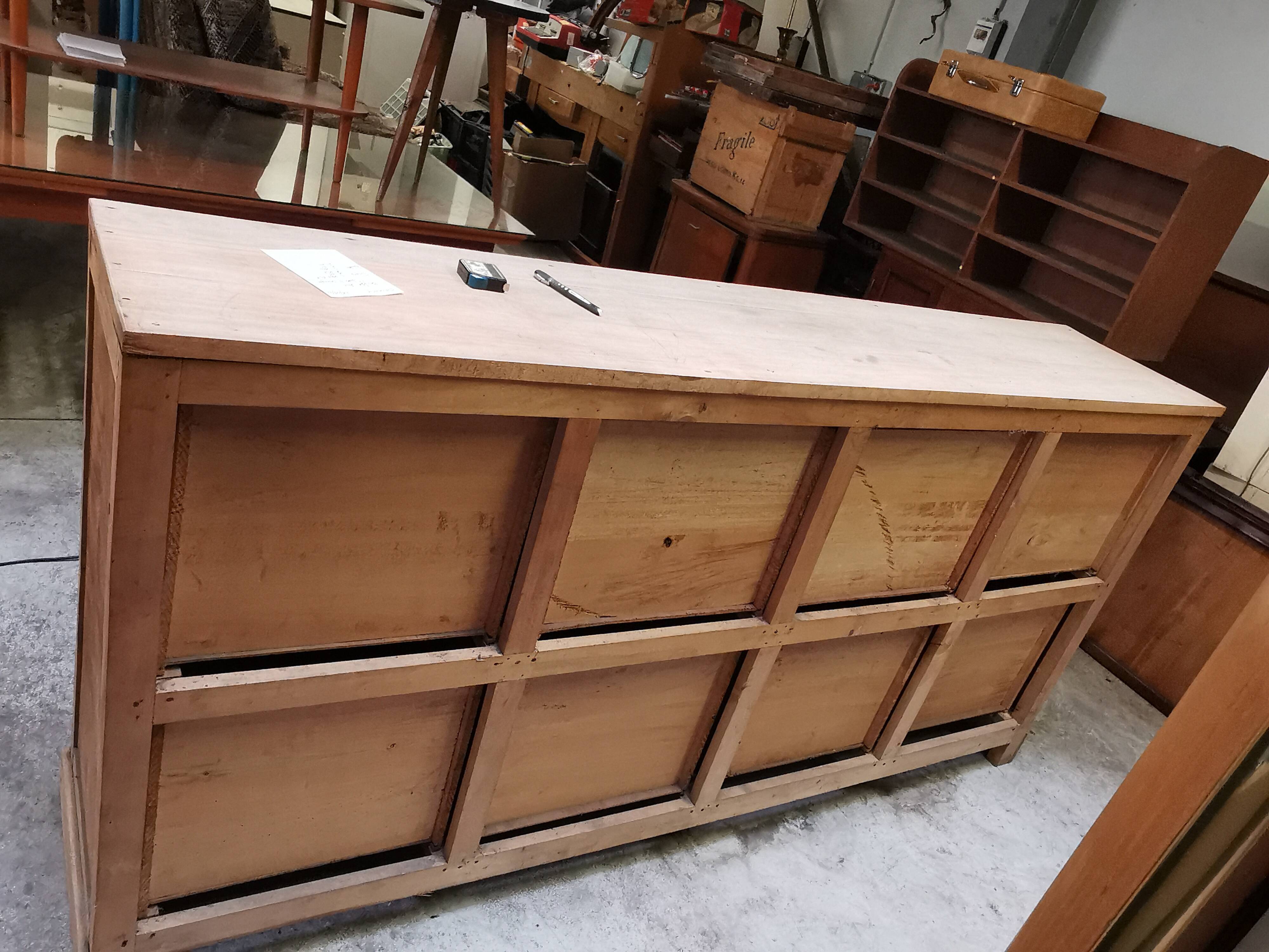 Low sideboard eight drawers