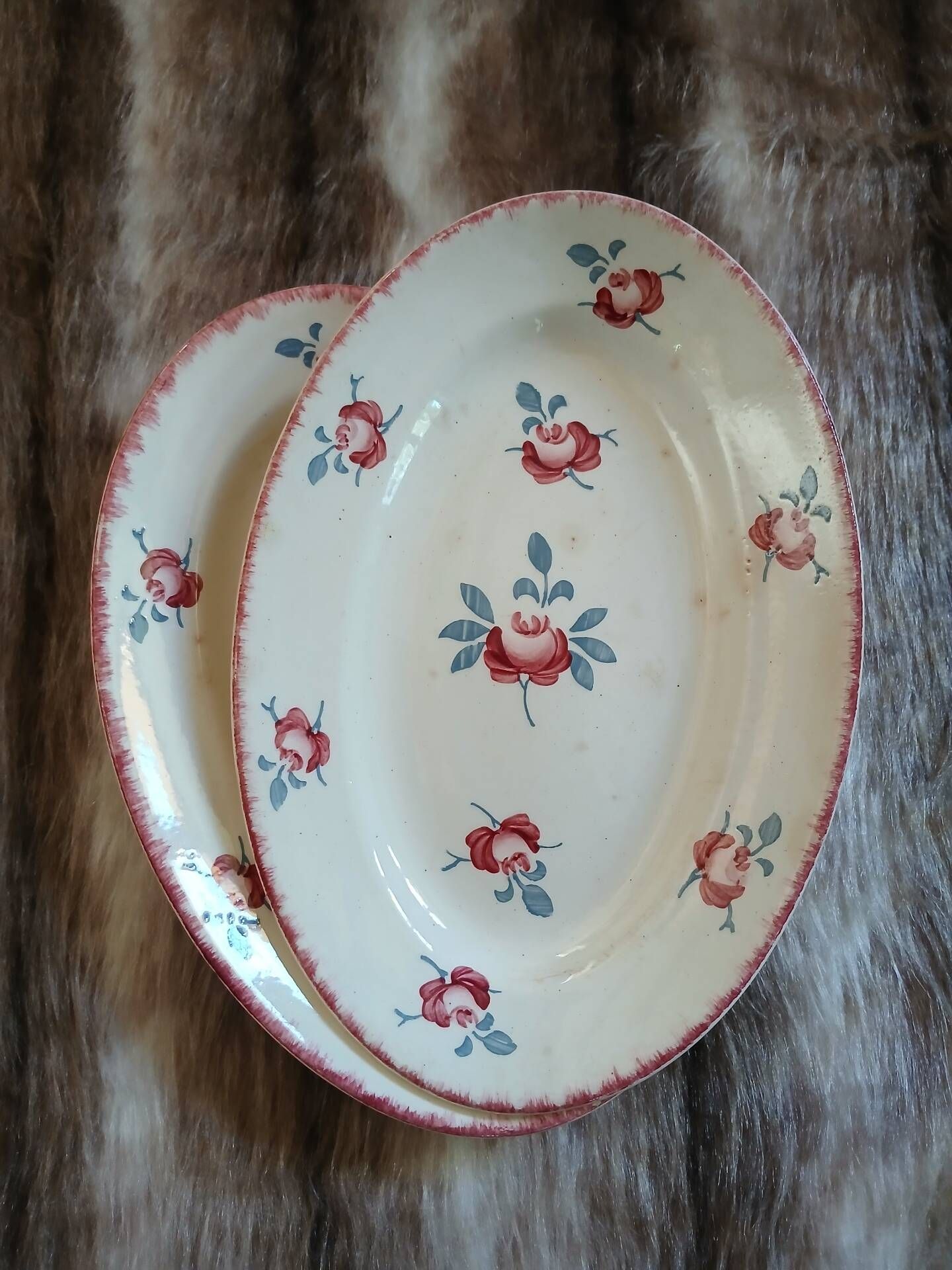 2 antique dishes K&G Lunéville