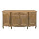 Striped oak buffet in Louis XV style