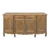 Striped oak buffet in Louis XV style