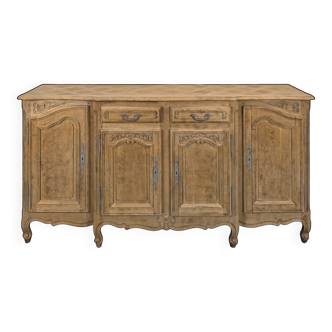 Striped oak buffet in Louis XV style