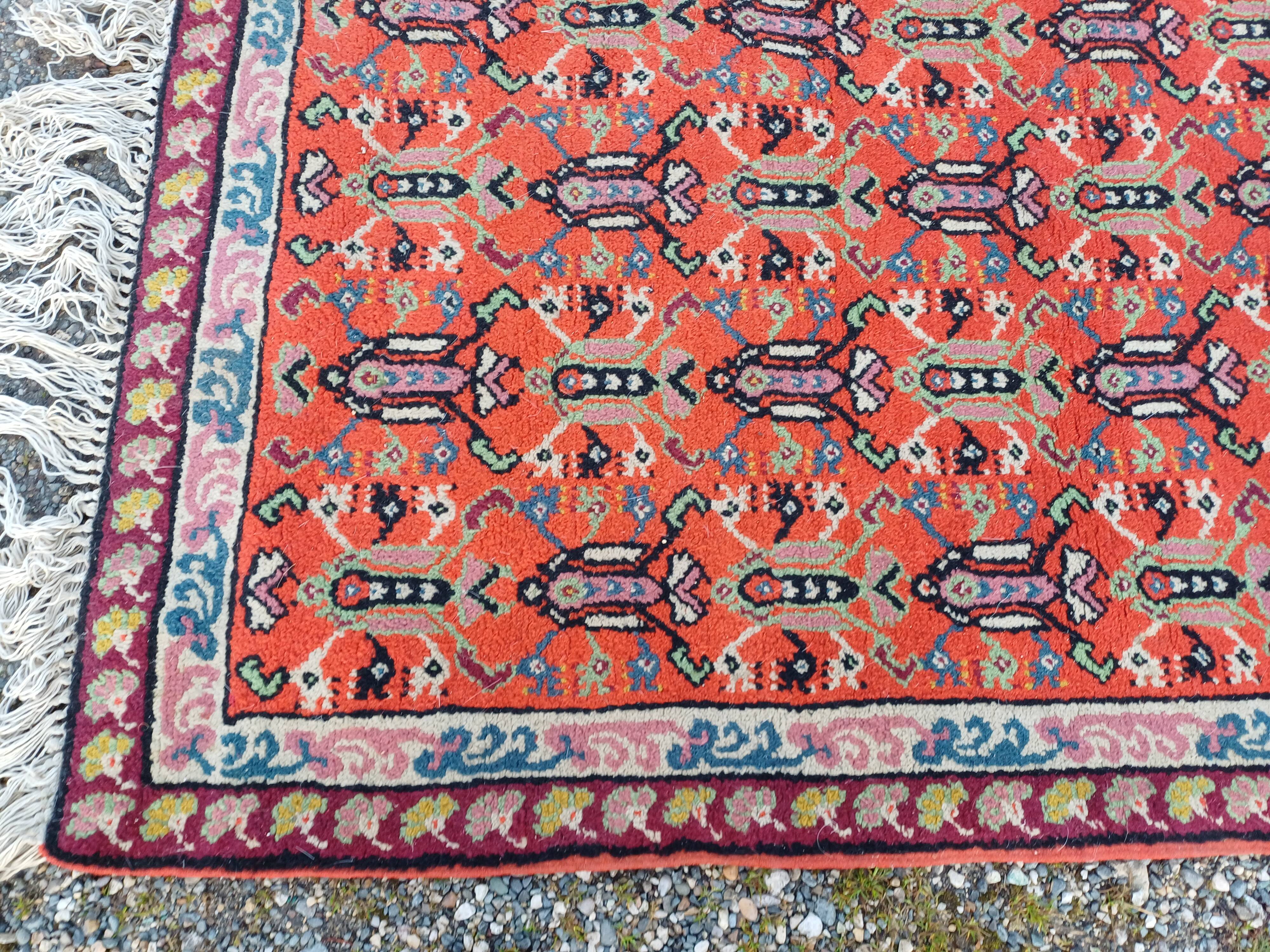 Moroccan hand-knotted wool rug