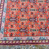 Moroccan hand-knotted wool rug