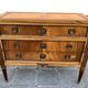 Louis XVI style solid wood chest of drawers, 3 drawers, second half of the twentieth century