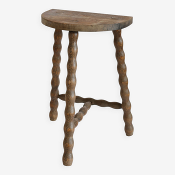 Wooden tripod stool