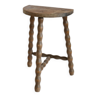 Wooden tripod stool