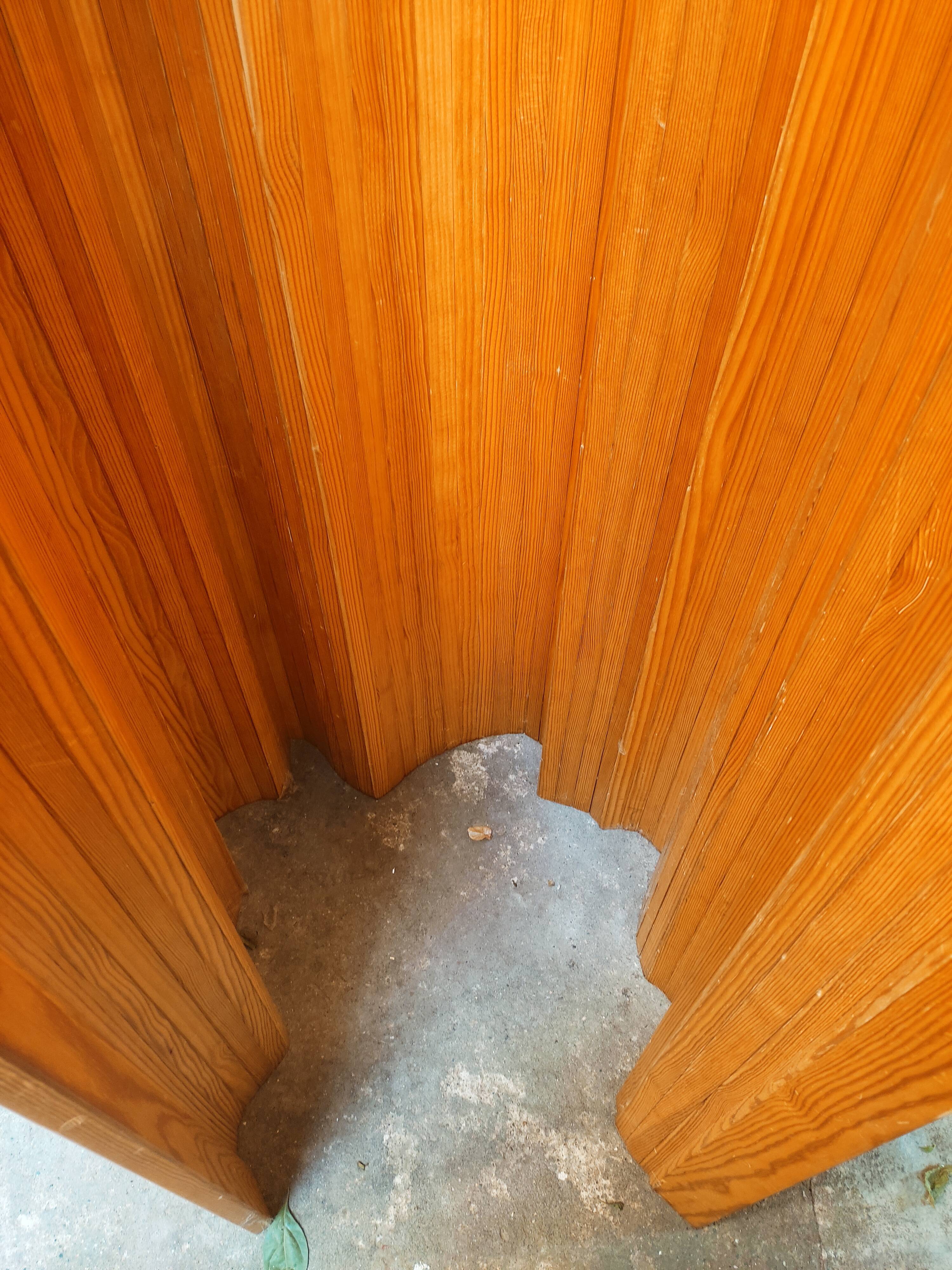 Paravent enroulable en hêtre massif