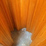 Paravent enroulable en hêtre massif