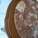 Louis XV style gueridon in carved wood and marble